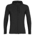 Descender LS Zip Hood Men Jet HTHR/Black