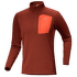 Rho Heavyweight Zip Neck Men Sequoia/Solaris