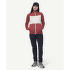Mikina Devold Egga Grid Merino Jacket Women 753B  MARSALA/RAW WHITE