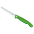 Swiss Classic Foldable Paring knife, wavy Green