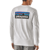 Triko dlouhý rukáv Patagonia P-6 Logo Responsibili-Tee LS Men White