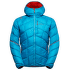 PINNACLE DOWN Jacket Men Tropic Blue/Cherry Tomato