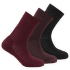 Daily Merino Medium Sock 3PK Women 740A Beetroot