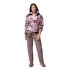 Mikina Columbia Sequoia Grove Printed Half Zip Women Shale Purple Blossoming 554