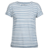 Tričko krátky rukáv Icebreaker Aria SS Scoop Pulled Lines Snow/PRUSSIAN BLUE