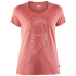 Greenland Printed T-Shirt Women Peach Pink