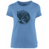 Arctic Fox Print T-Shirt Women River Blue