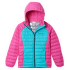 Powder Lite™ Hooded Jacket Girls Geyser, Pink Ice 338