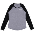 Triko dlouhý rukáv Mons Royale Icona Raglan Women Grey Heather / Black