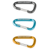 Accessory Carabiner Set 3pcs Grey/Blue/Orange