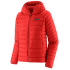 Down Sweater Hoody Women Sizzle Red