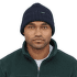 Čiapka Patagonia Fishermans Rolled Beanie Contrast Stripe: Black