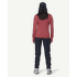 Mikina Devold Egga Grid Merino Jacket Women 753B  MARSALA/RAW WHITE