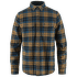 Singi Heavy Flannel Shirt Men Dark Navy-Buckwheat Brown