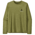 L/S Cap Cool Daily Graphic Shirt - Lands Men Chouinard Crest: Buckhorn Green X-Dye