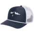 Flat Bill Trucker Hat Charcoal-White Mountainscape