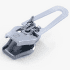 Jezdec ZlideON Repair slider for metal zipper Silver