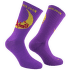 CLIMBING ON THE MOON SOCKS Purple/Yellow