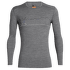Tričko dlhý rukáv Icebreaker Oasis LS Crewe Single Line Ski Men Gritstone HTHR