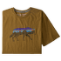 Triko krátký rukáv Patagonia Back For Good Organic T-Shirt Men Mulch Brown w/Wolf