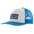 P-6 Logo Trucker Hat White w/Vessel Blue