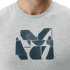 Triko krátký rukáv Millet Composite Logo TS SS Men HEATHER GREY/ORANGE