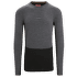 Triko dlouhý rukáv Icebreaker 260 ZoneKnit™ LS Crewe Men JET HTHR/BLK/METRO H/CB