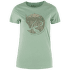 Arctic Fox Print T-Shirt Women Misty Green