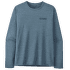 Triko dlouhý rukáv Patagonia L/S Cap Cool Daily Graphic Shirt - Lands Men Tree Trotter: Utility Blue X-Dye