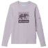 Hazeldel Hill™ Long Sleeve Graphic Tee Girls Lavender Pearl, Barely Printed 551