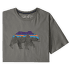 Triko krátký rukáv Patagonia Back For Good Organic T-Shirt Men Noble Grey w/Bear