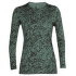 Tričko dlhý rukáv Icebreaker Oasis LS Crewe Forest Shadows 200 Women SAGE/AOP