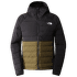Bunda The North Face BELLEVIEW STRETCH DOWN HOODIE Men TNF BLACK/MILITARY OLIVE