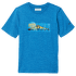 Mount Echo SS Graphic Shirt Boys Bright Indigo Hthr, Inverted Moonrise 432