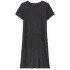 Regenerative Organic Certified Cotton T-Shirt Dress Women Ink Black