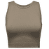 Seamless Rib Tank Women Walnut