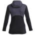 Mikina Icebreaker Merino Blend 200 RealFleece™ Descender LS Zip Hoodie Women GRAPHITE/BLACK/CB