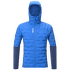 M WHITE HYBRID HOODIE MEN ICON BLUE/DARK DENIM
