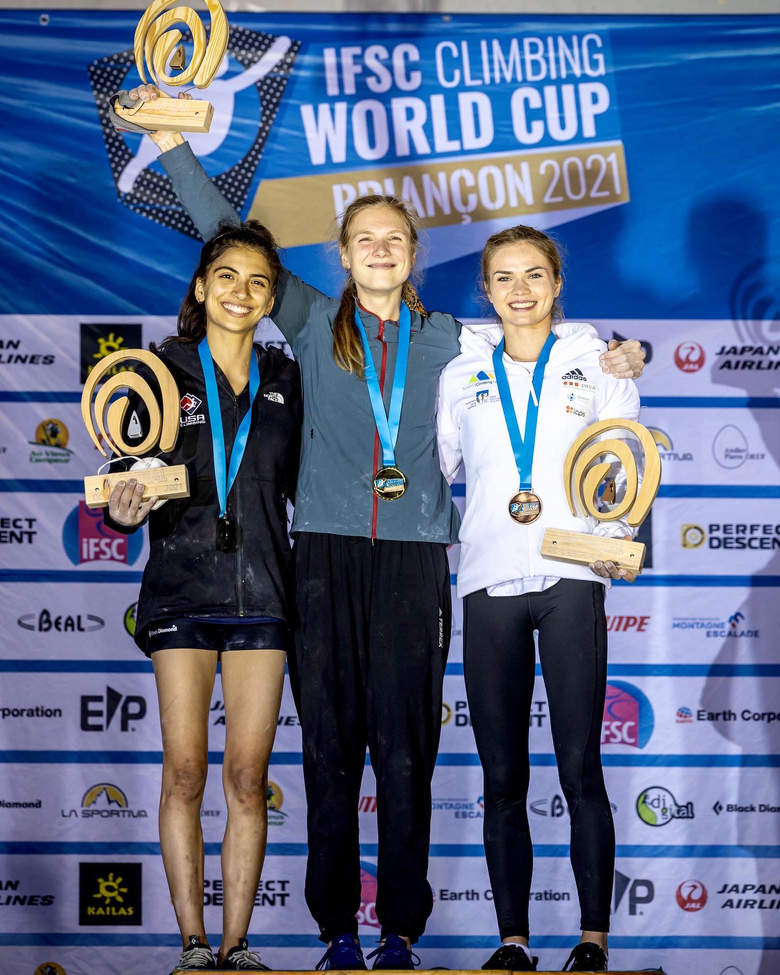 Eliška Adamovská vítězka Světového poháru v lezení na obtížnost 2021