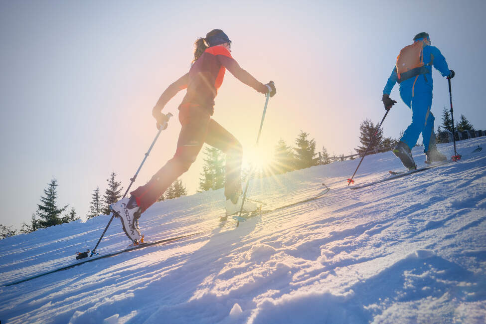 krkonoše na lyžích