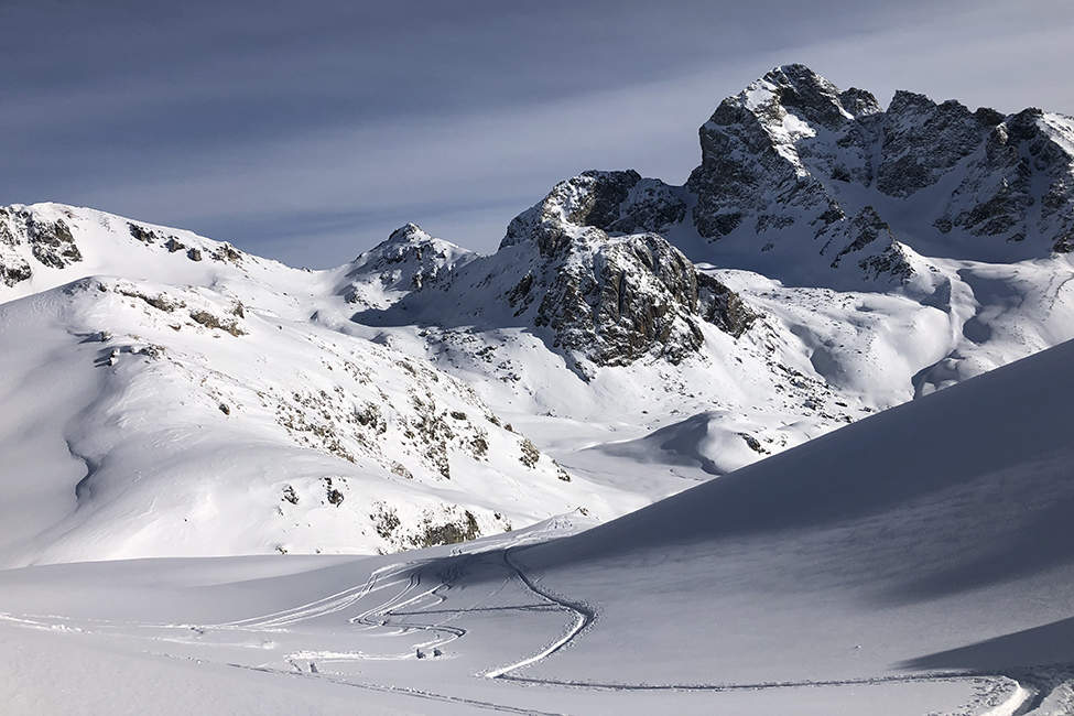 skialpový sjezd Alpy