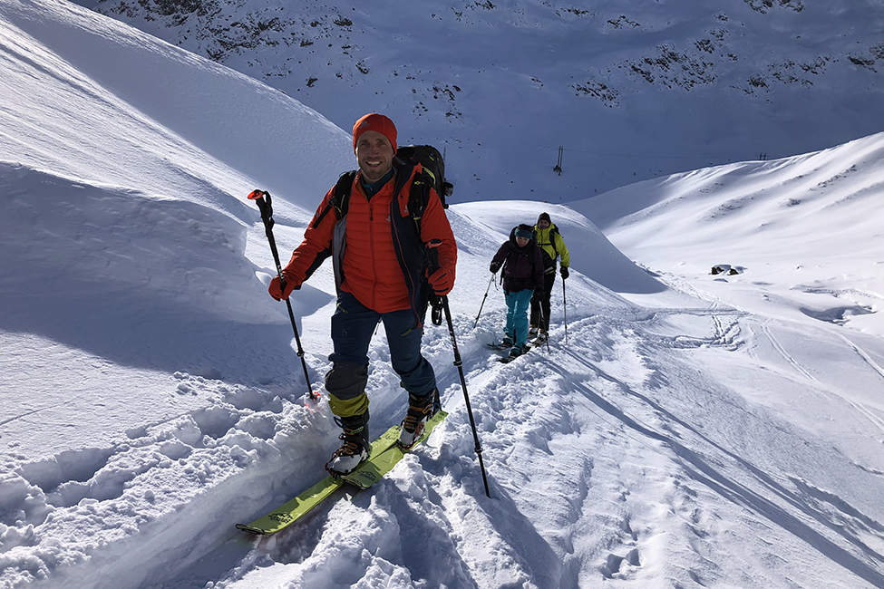 skialpový výšlap Alpy