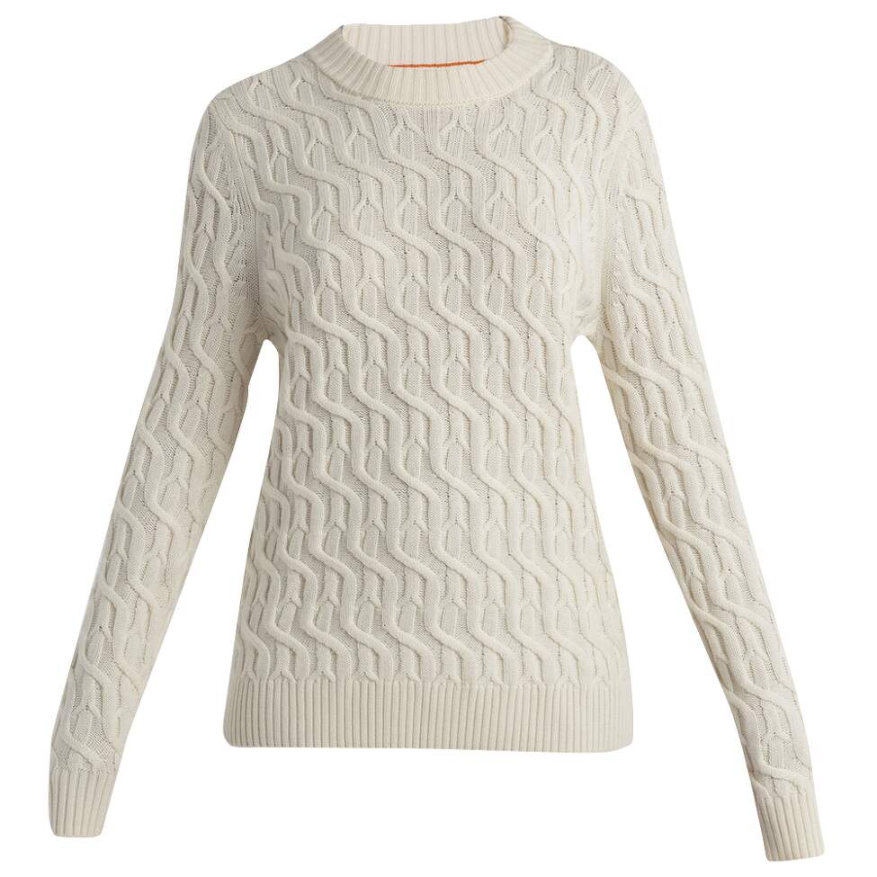 Merino Cable Knit Crewe Sweater Women