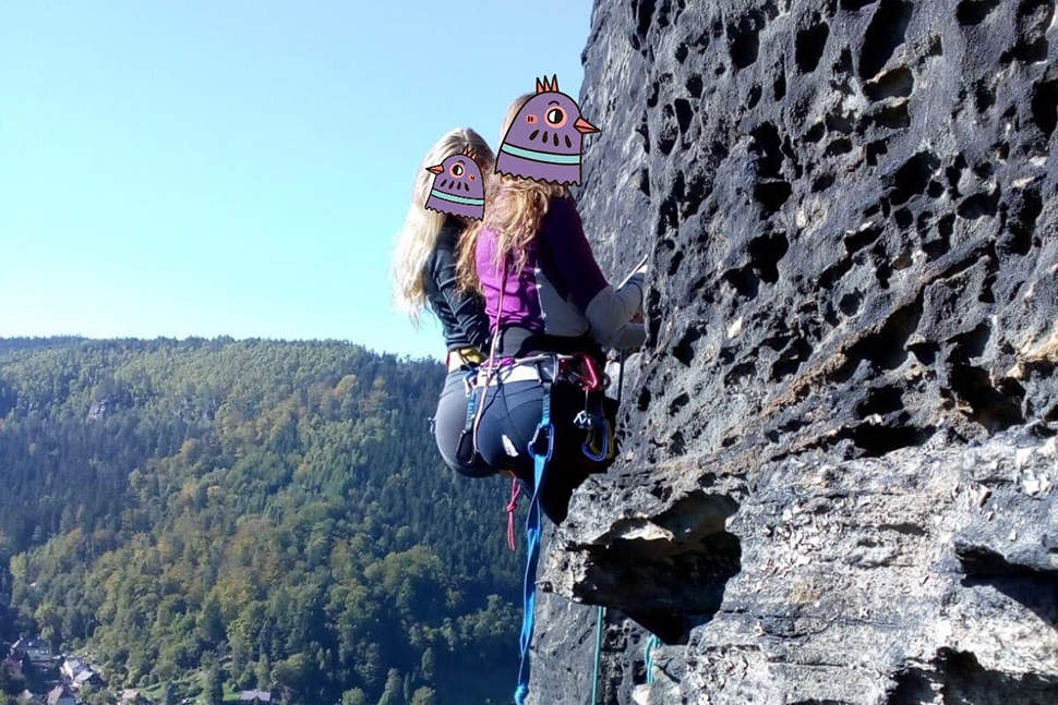 Nina Doležalová_lezecké kalhoty